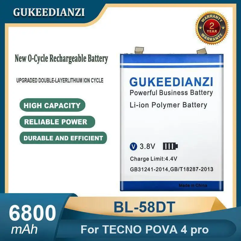 بطارية لـ TECNO POP 4 pro 5 7، BF6، Spark Go 2023، BF7n، Spark Go 2024، BG6، 3.85V BL-49FT BL-58DT BL-49NT BL-48BT