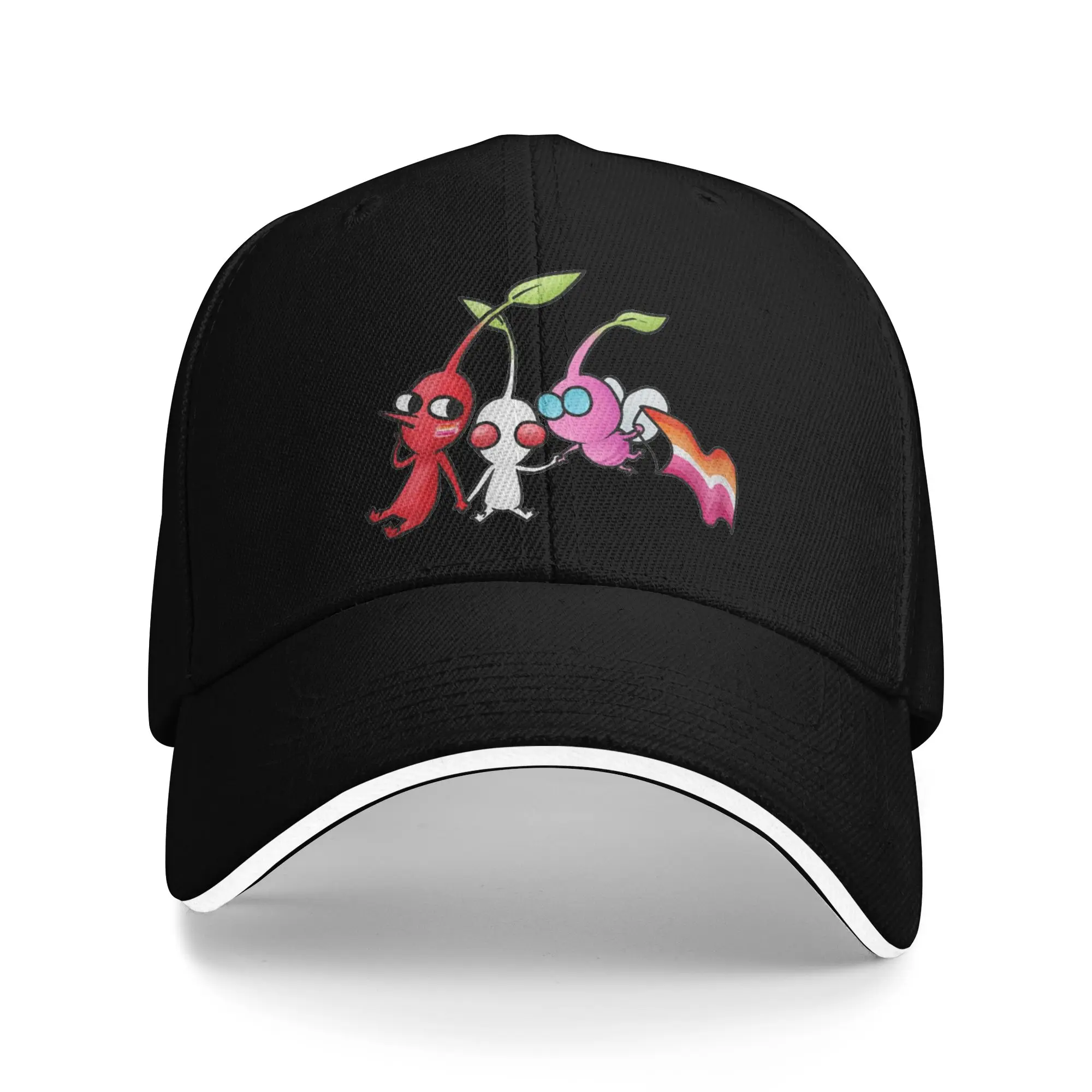 Women Men Cartoon Cute Pikmin Outdoor Hat Video Game Sun Baseball Caps Casual Baseball Cap Sports Hats