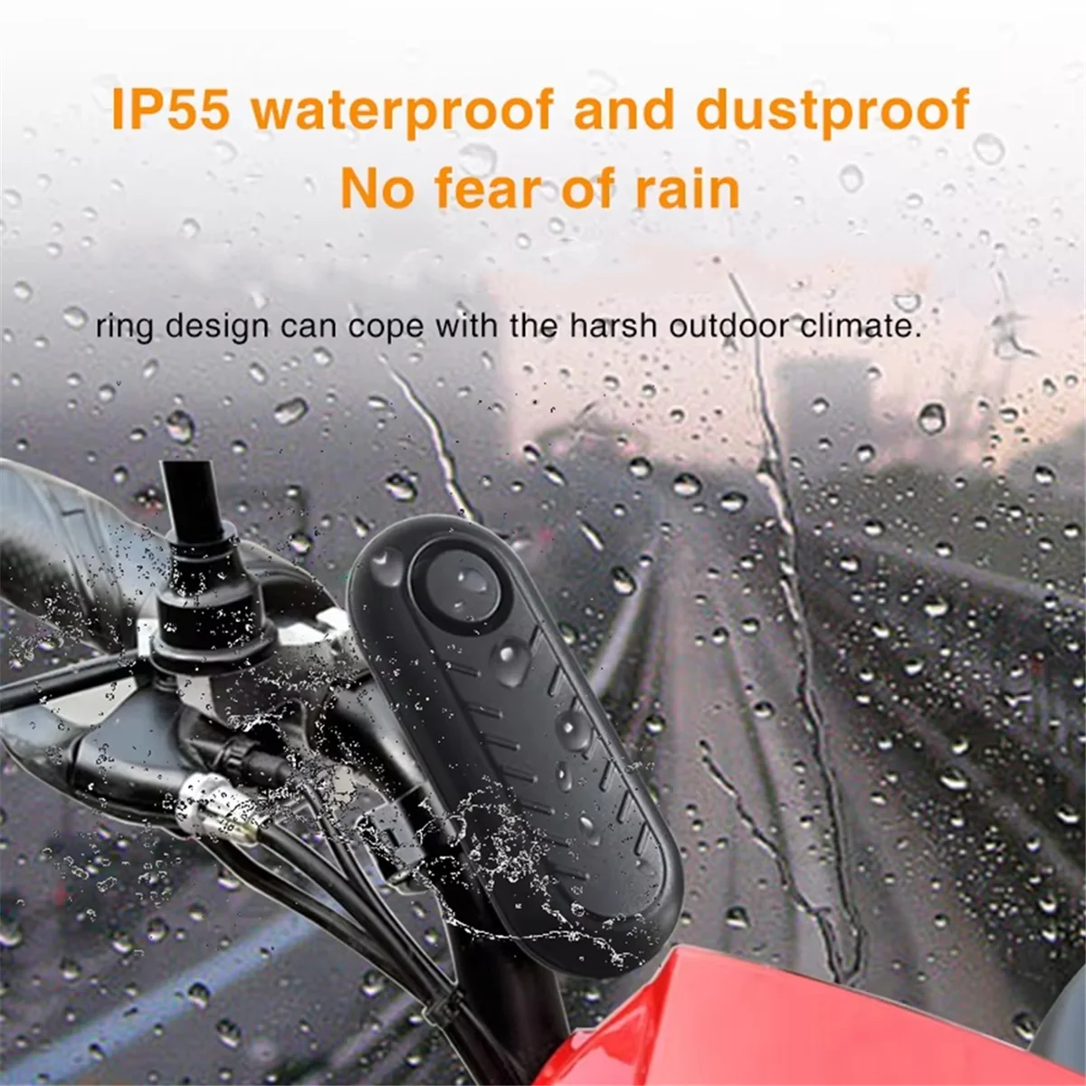 SEMOIC Allarme bicicletta senza fili Telecomando Impermeabile Elettrico Moto Scooter Bici Protezione di sicurezza Allarmi antifurto