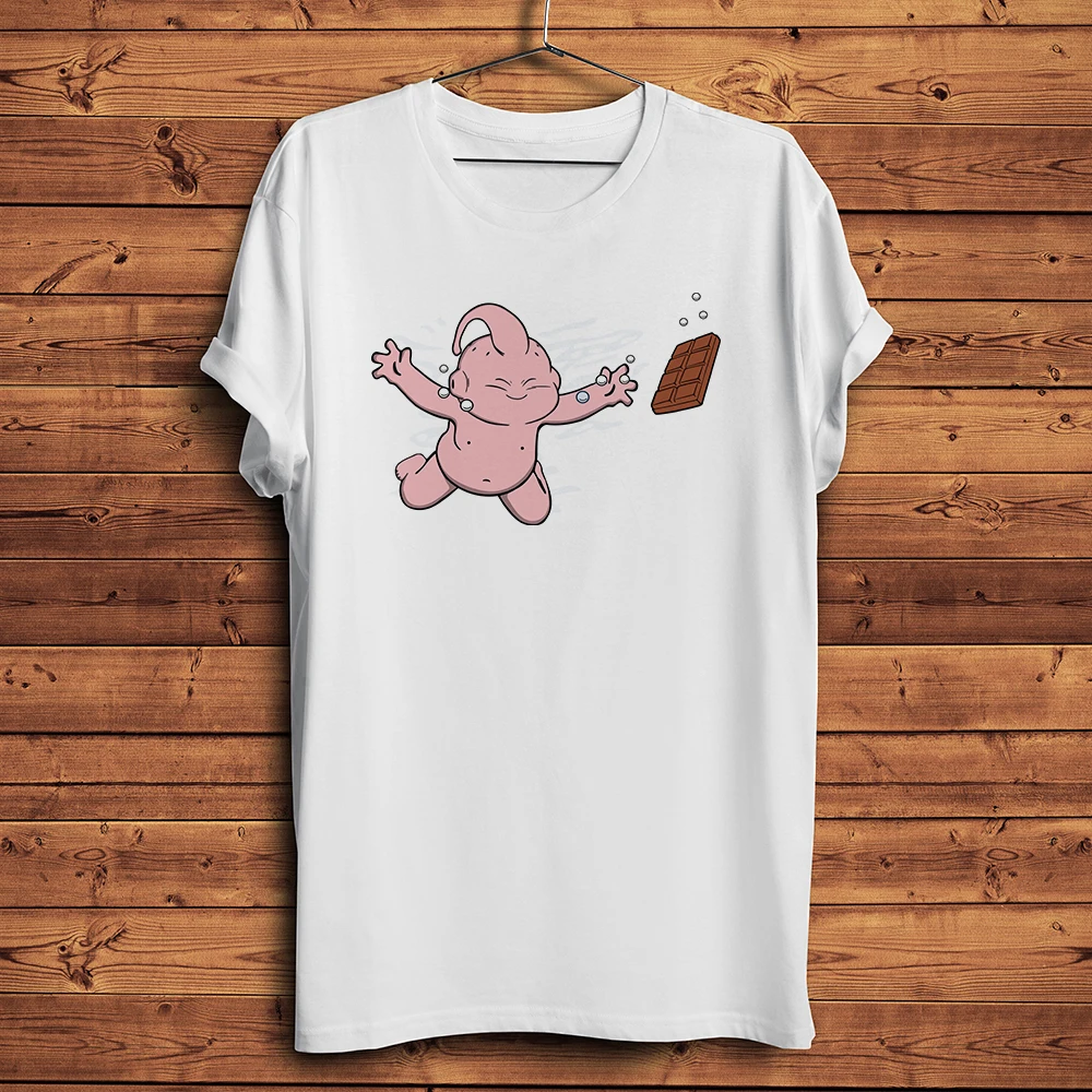 Majin Buu Bubble Gum Expression Anime Funny Manga T Shirt Men Short Casual TShirt Unisex Daily Streetwear Tee Breathable