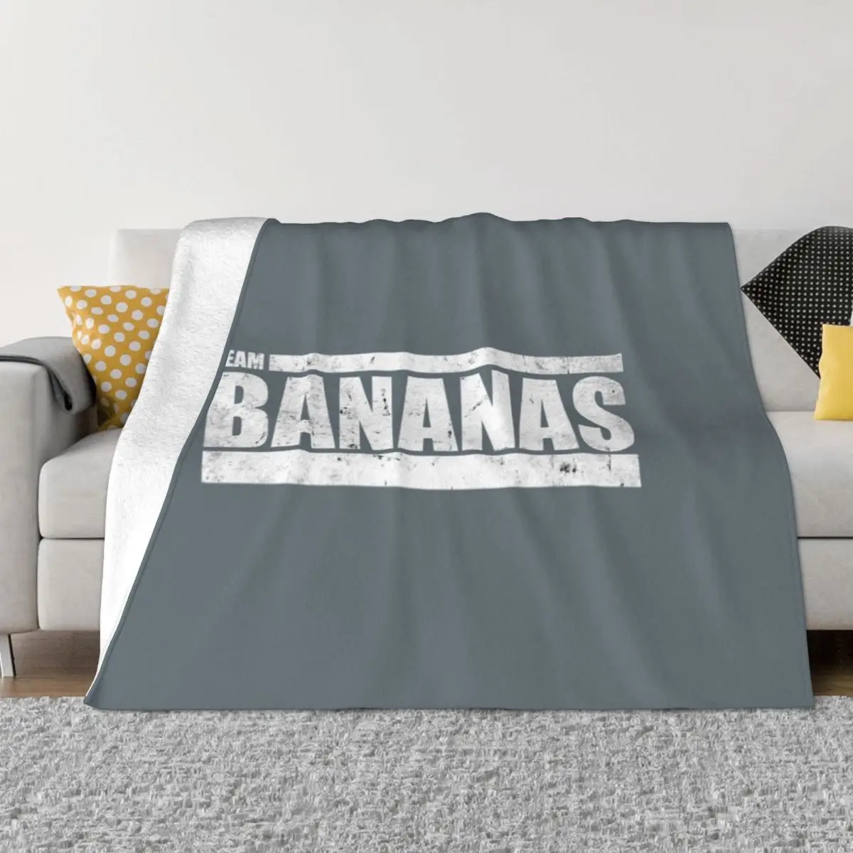 The Challenge MTV Team Bananas Throw Blanket Plush Soft Beds Beach Personalized Gift Blankets