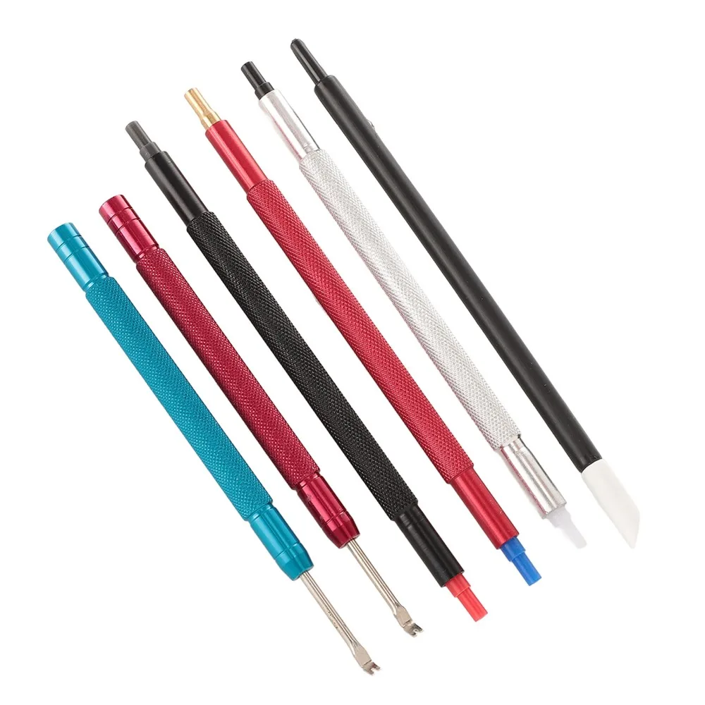 Alloy Steel Watch Hand Setting Tool Pointer Adjustment Extraction Tools Watch Hand Pusher Set Dial Cleaner Pen