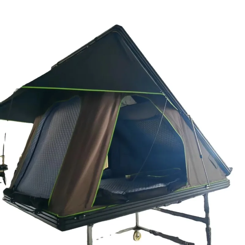 

Lightweight Aluminum Hard Shell Roof Tent for Summer Camping with Canvas Cotton Fabric Manufacturer's Price for Automobile Use