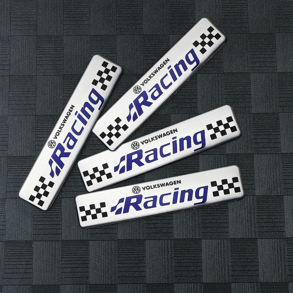 3D Aluminum Styling Car Body Trunk Emblem Stickers For Volkswagen VW Golf 6 7 8 Passat CC 4 Motion MTM Blue Motion Polo Jetta
