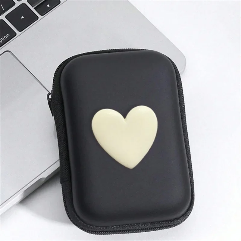 Cute Headphone Data Cable Storage Bags Charger Power Bank Rectangular Box Zipper Bag Pocket Pouch
