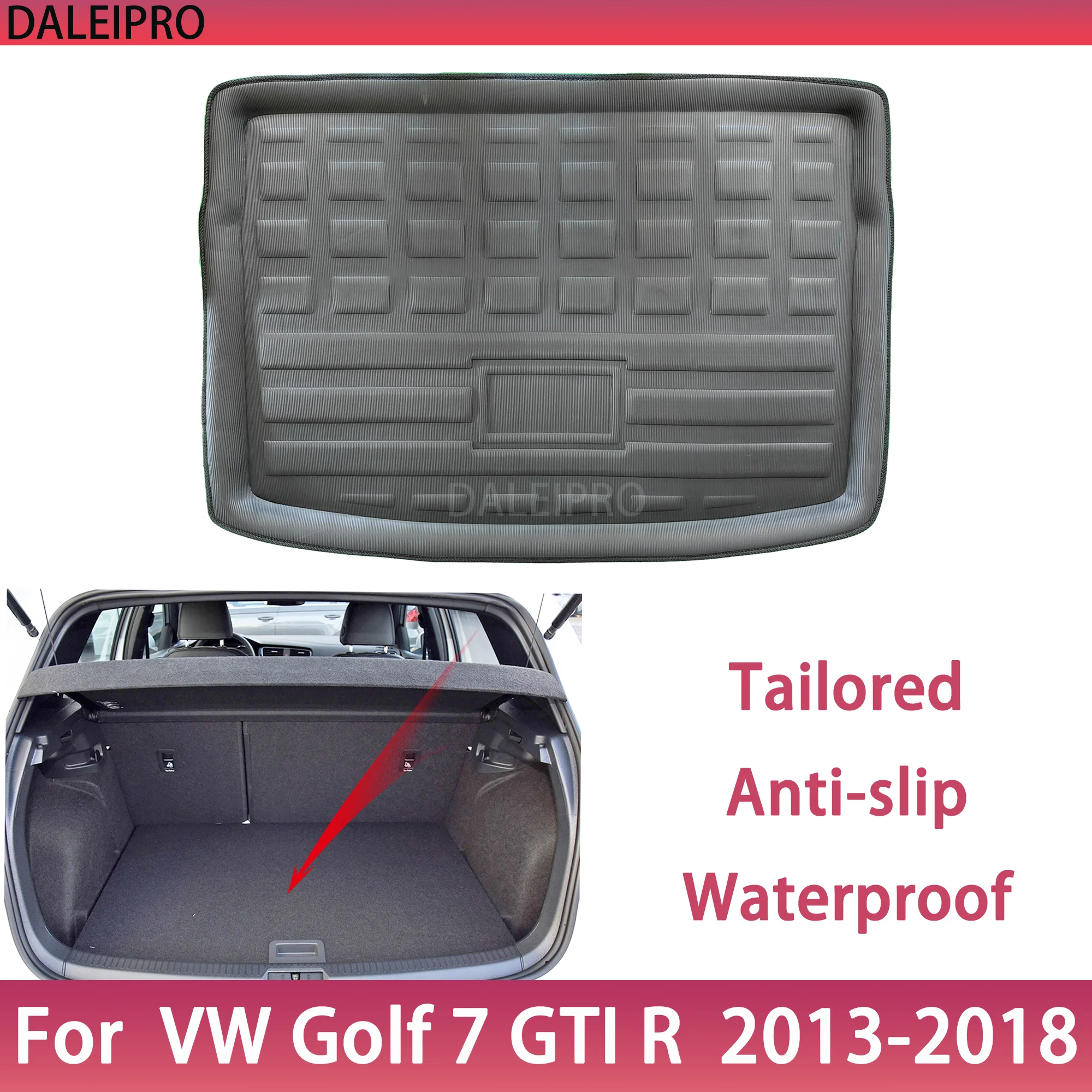 

Коврик для багажника для Volkswagen VW Golf 7 GTI R Mk7 крышка 2013 2014 2015 2016 2017 2018