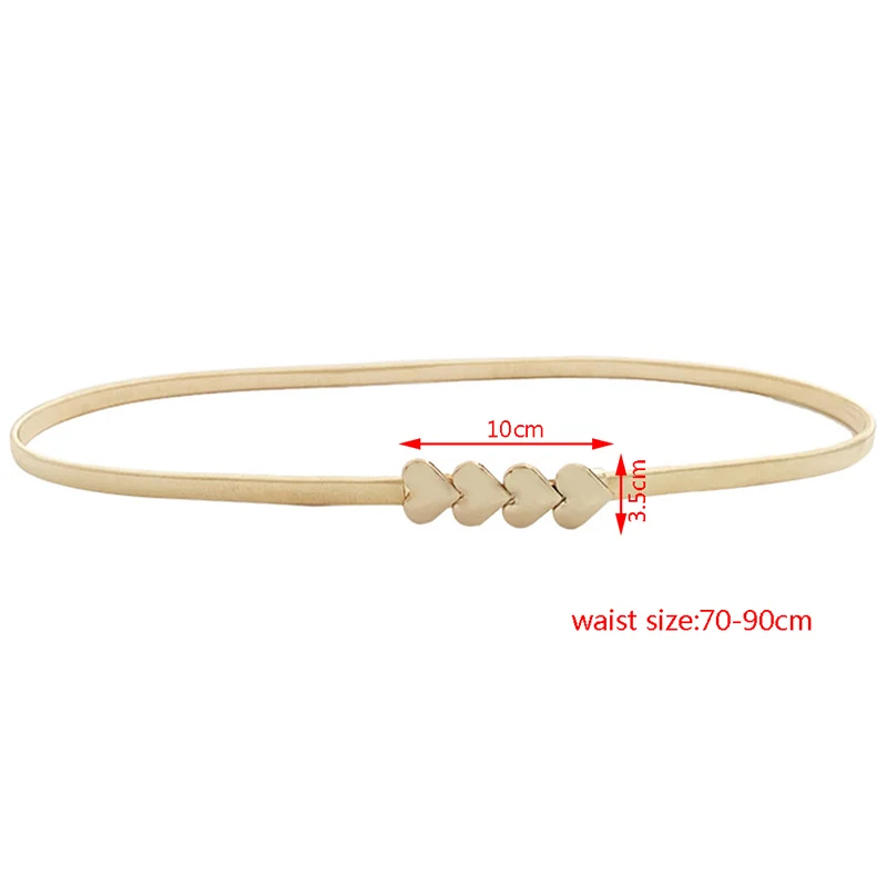 Elastic Belts Women Stretch Skinny Waist Belt Wedding Design Clasp Metal Belt