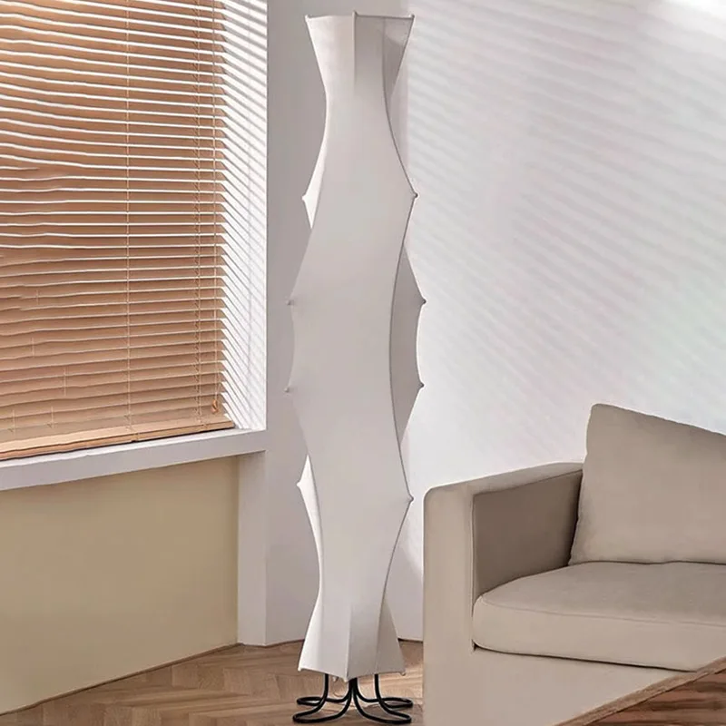 

Simple living room floor lamp designer personality creative study store silk large floor lamp