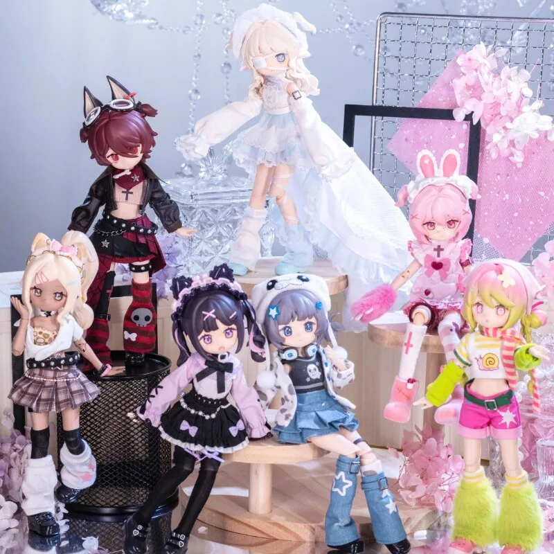 

Коллекционная аниме-кукла BJD Free Will 12 Scale: Артикулированная кукла-кролик с шрамами, электронный питомец, идеальный подарок для фанатов аниме