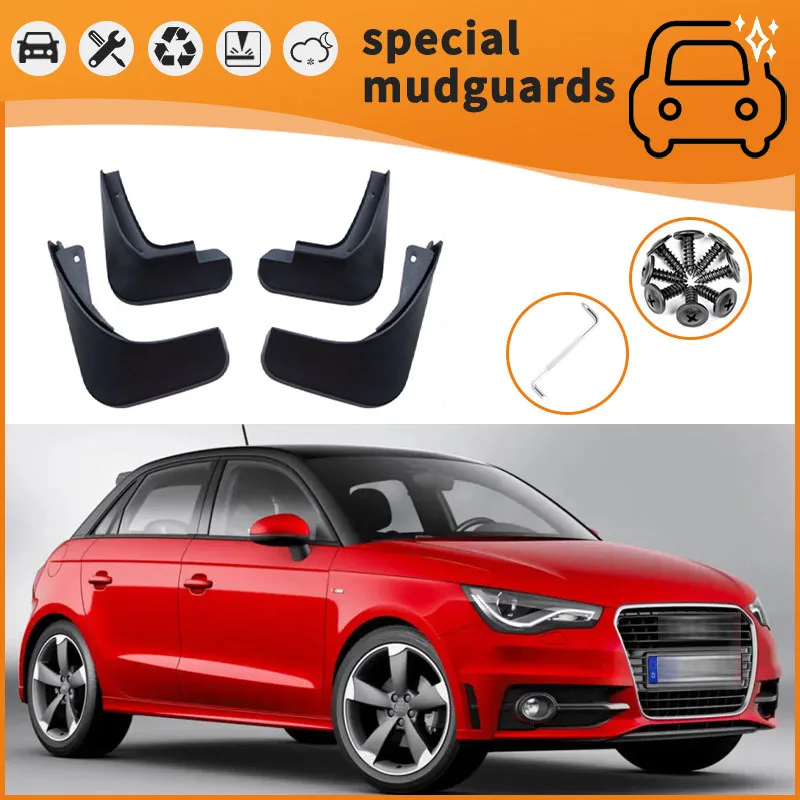 

For 10-21 Audi A1 models Mudguards Fender Mudflaps Front Rear Flares Splash Guards Cover Car Accessorie