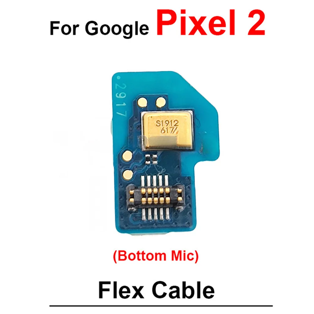 For Google Pixel 2 4XL 3XL 5 7 6 Bottom /Top Microphone Phone Flex Cable Replacement Parts Cell Phone Accessories