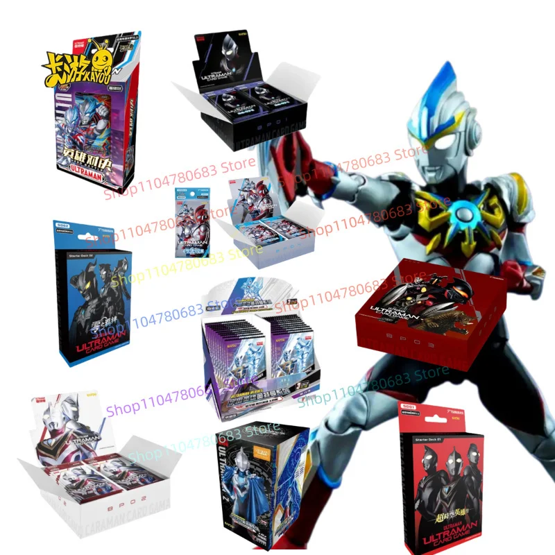 

KAYOU New Genuine Ultraman Card Timeout Hero Story-Replaceable Pre-assembled Pack Game Cartoon Collectible Toy Gift Original Box