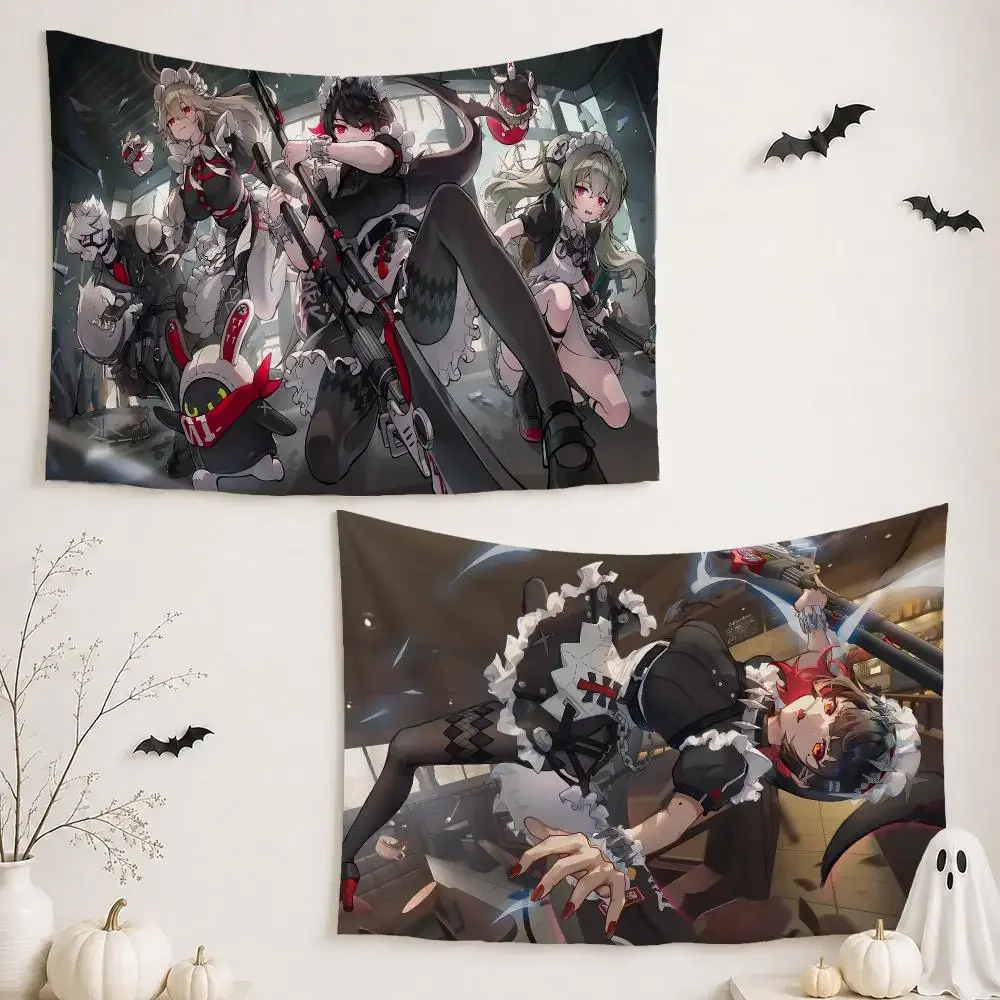 Z-Zenless Zone Zero Ellen Joe Tapestry Wall Hanging Tapestry Aesthetic Room Decor Banners for Bedroom Living Room Outdoor Party