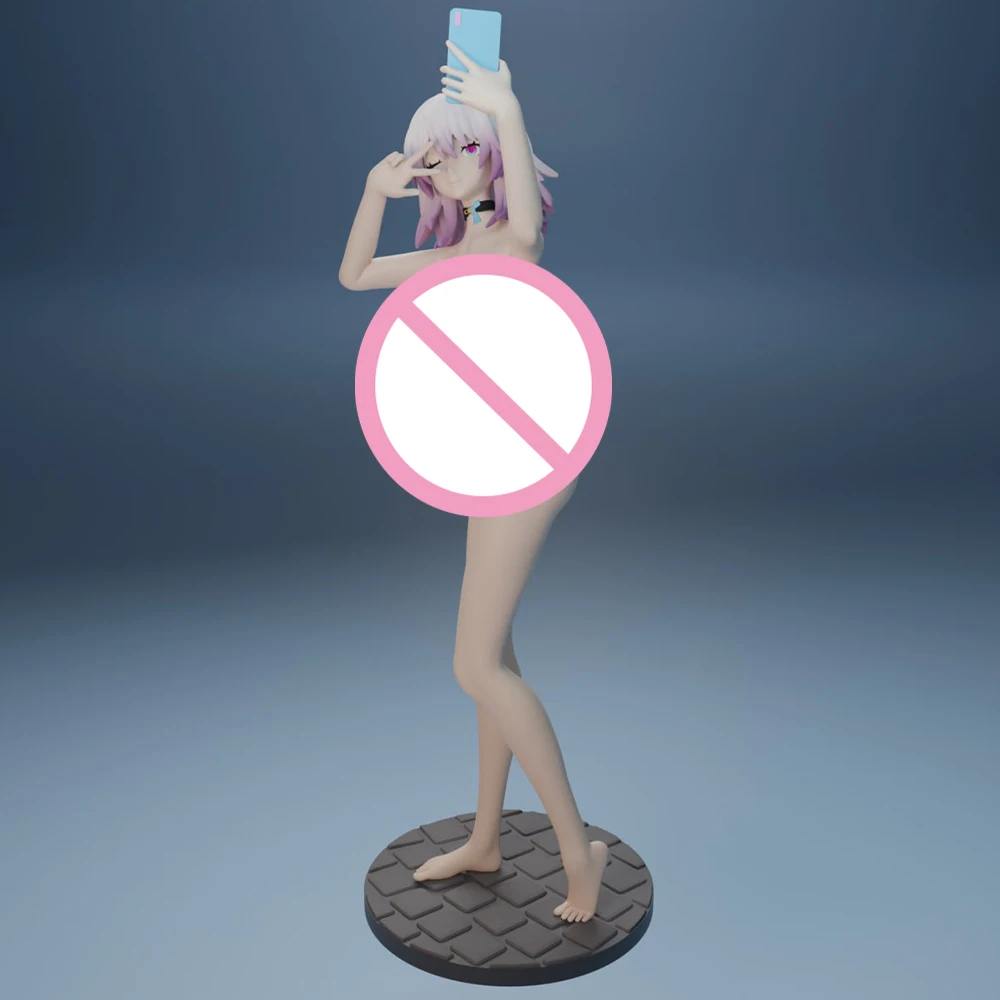 NSFW Beauty Selfie Resin Model Kit 3d Printing Doll 1/24 Unassembled Resin Figure Statue Kits Unpainted Toy Gk Play Set