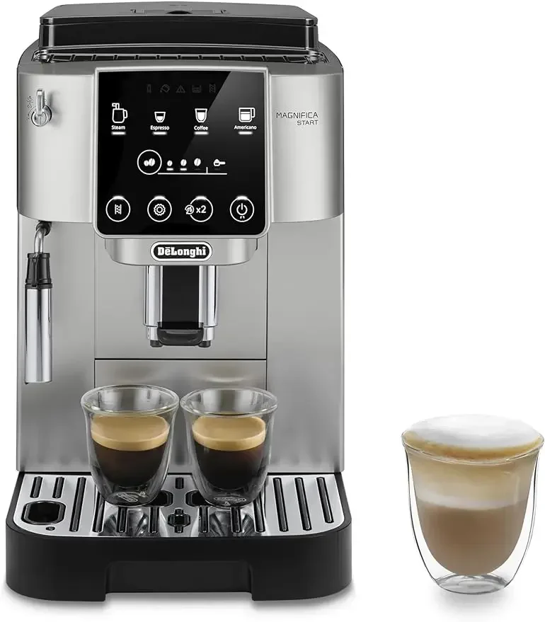 Magnifica Start Automatic Espresso Machine with Manual Milk Frothing, Silver,FREE SHIPPING