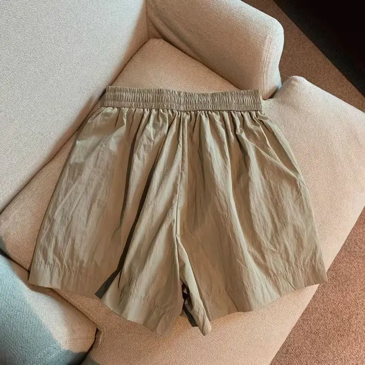 Thin Quick Drying Shorts Women's Summer Loose Casual Wide Leg Pants Elastic Waist Ultra Short Shorts Plus Size Women's Clothing image 6