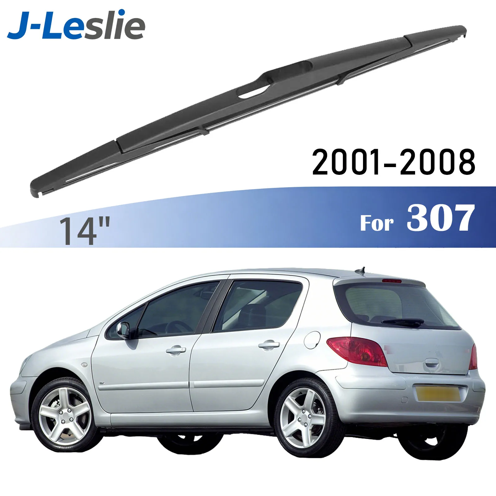 

14" Rear Wiper Blade For Peugeot 307 2001-2008 Windshield Windscreen Wipers Washer Window Rain Brushes Accessories