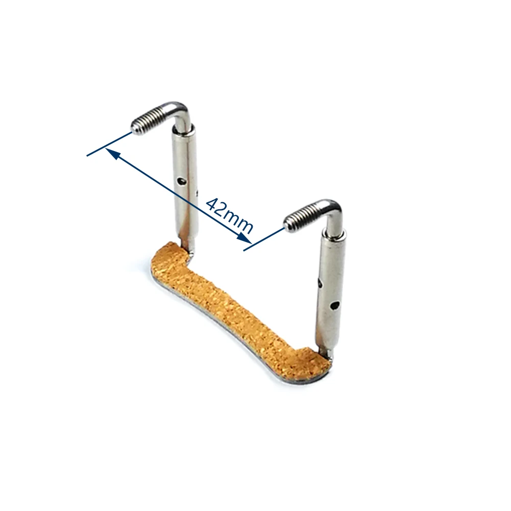 STRADPET Titanium U-Type Chinrest Clamps in width 42mm for Viola, Refine version