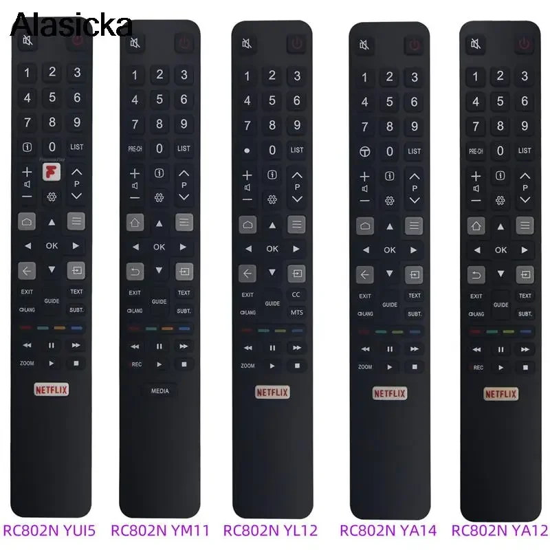 Tcl用の新しいリモートコントロール,スマートTVに交換可能なTc802n ya4 yai2 yli 2 yui5 ymi1リモートコントロール