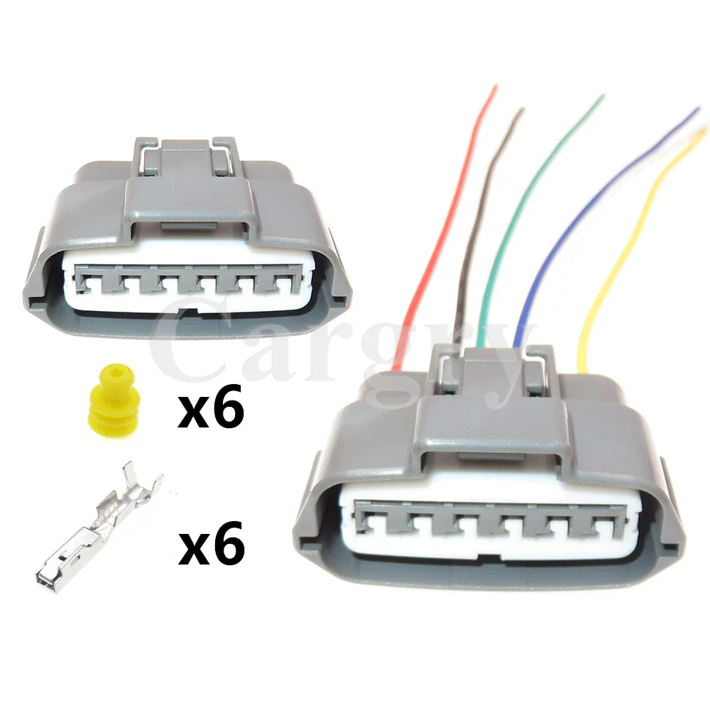 

1 Set 6P 6189-0784 AC Assembly Car Left Rear Door Locking Device Plugs Motorcycle Pump Socket For Nissan