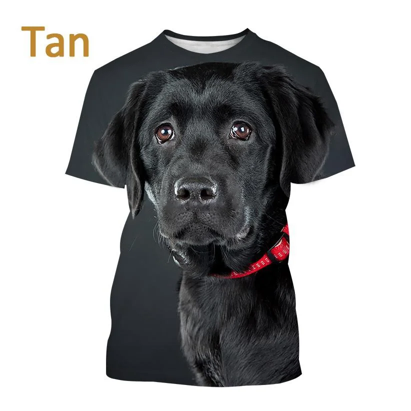 Labrador Retriever 3D Printed T-shirt Summer Fashion Pet Dog Men and Women Couple Casual Short Sleeve T-shirt Top