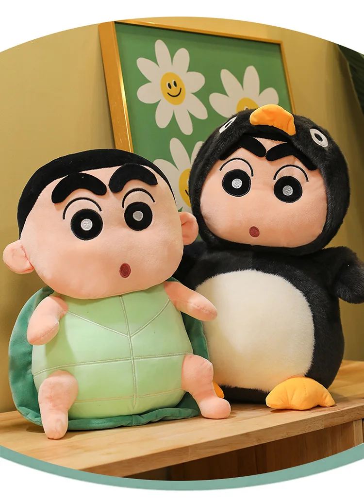 

2026 New Latest Backpack Crayon Shin chan Doll Kawaii Stuffed Plush Toy Doll Cartoon Anime Cute Pillow Birthday Gift Doll