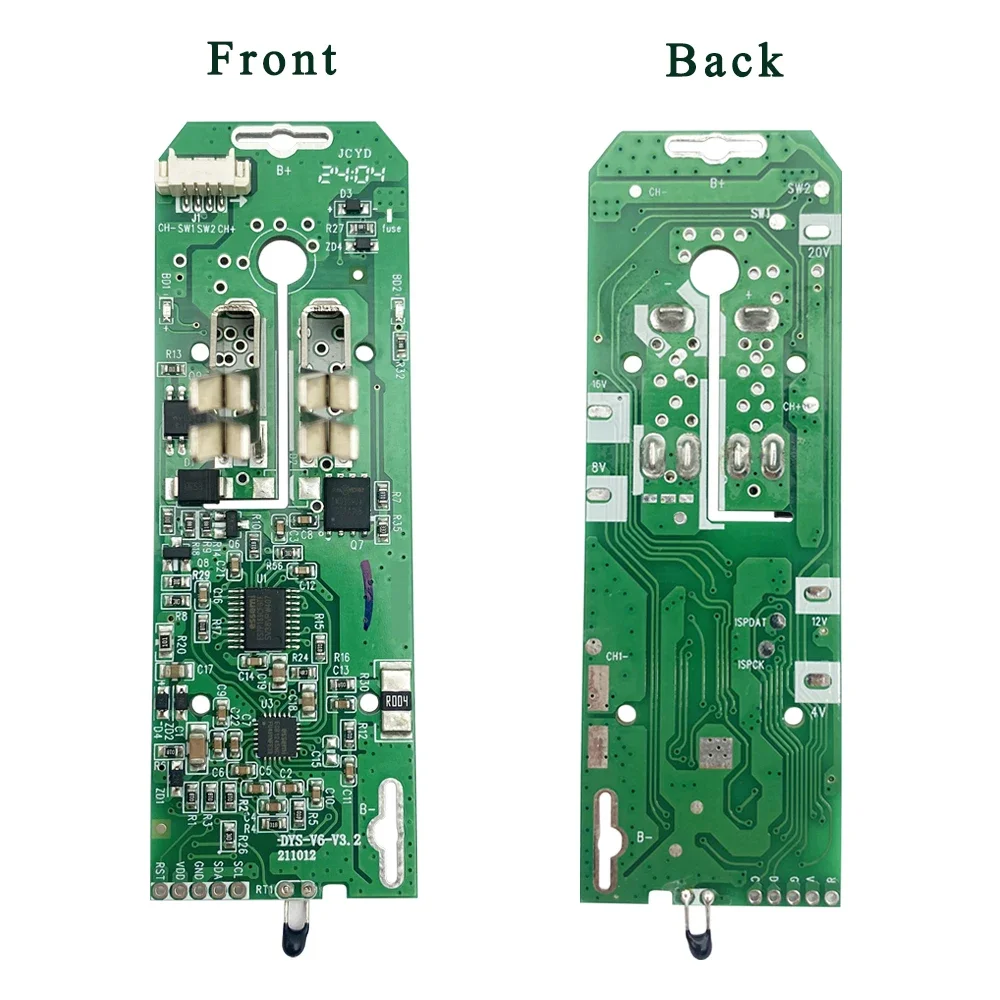 V6 Li-ion Battery Plastic Case Box Charging Protection Circuit Board PCB for Dyson 21.6V DC58 DC62 DC63 DC72 Vacuum Cleaner Part