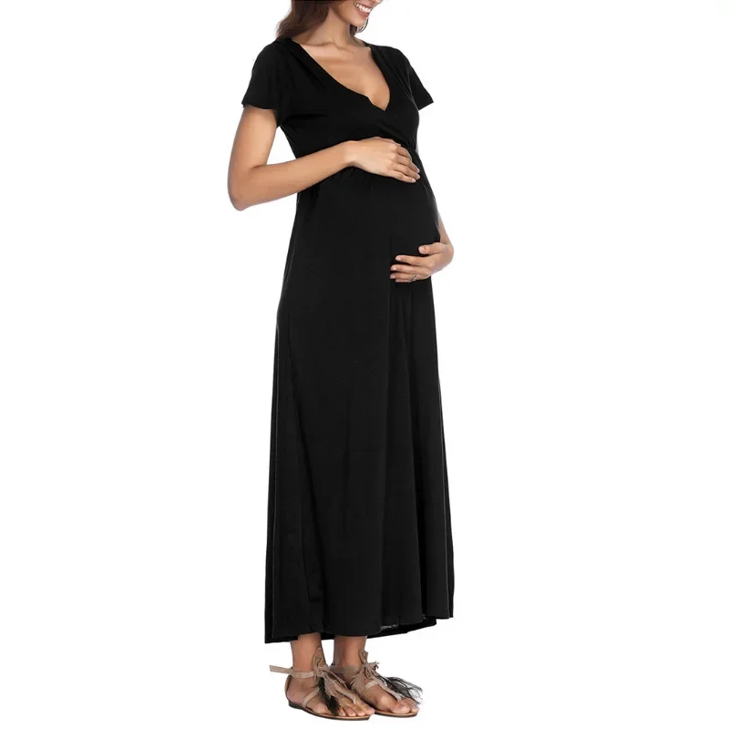 Maternity Dresses Clothes Pregnancy Dress for Pregnant Women Spring Summer  Clothing Mummy Long Photo Props