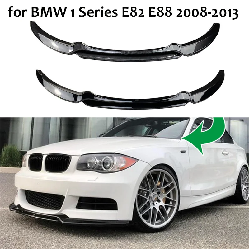 

2008-2013 For BMW 1 Series E82 E88 Car Front Bumper Lower Chin Lip Skirt Spoiler Lip Body Kit Spoiler Splitter Trim Protector