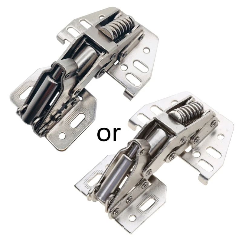 QM Furniture Hardware Wardrobe Cabinet Door Silent Hinges Hydraulic Buffer Hinges Bridge Shaped Spring Hinges