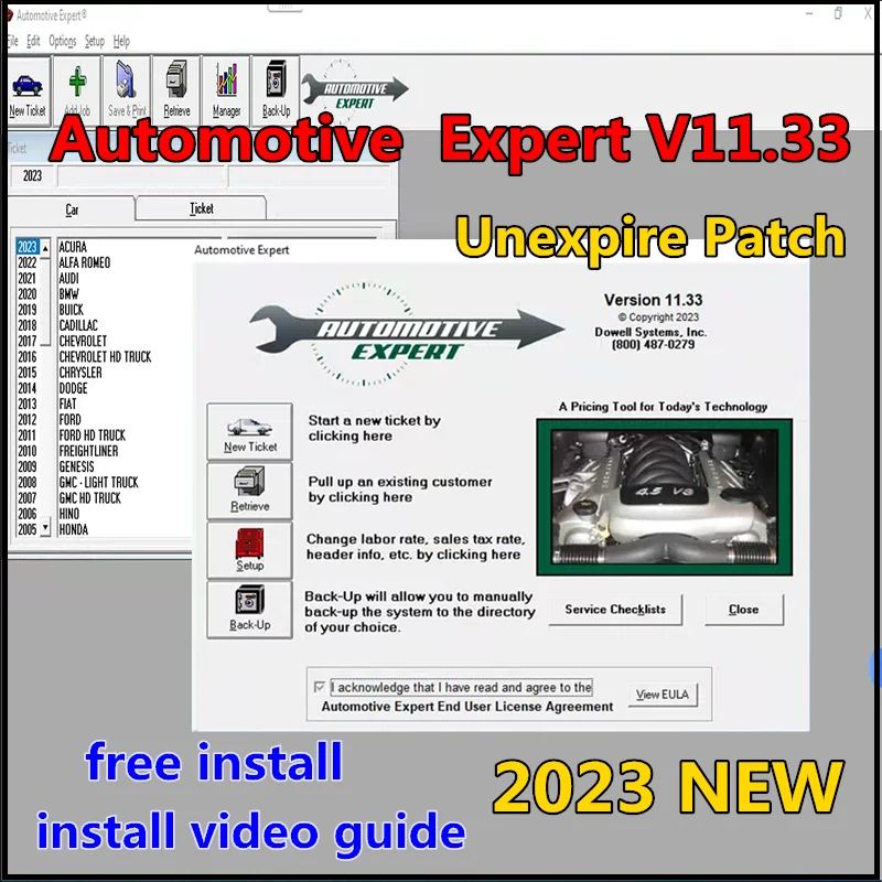 2023 Newest Automotive Expert 11.33 Version + TIME unexpire patch Automotive Expert 9.61 for Multiple Install + Video Guide