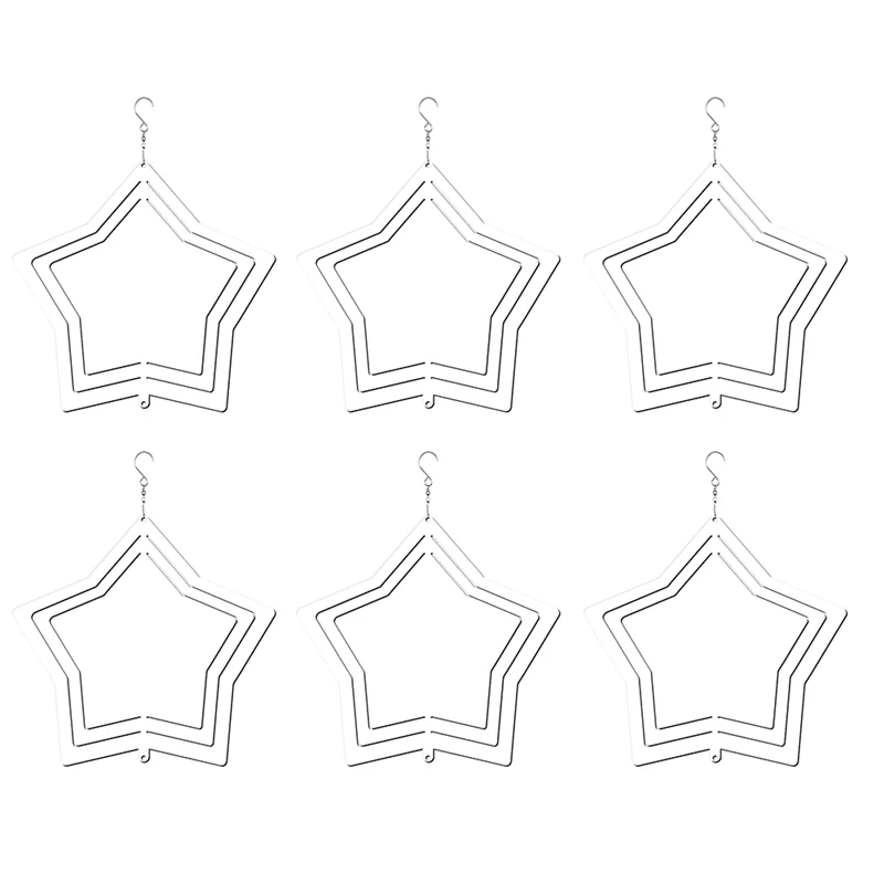 

My Home 6Pack 8 Inch Sublimation Wind Spinners Sublimation Spinners Christmas Gift For Christmas Day Garden Decoration