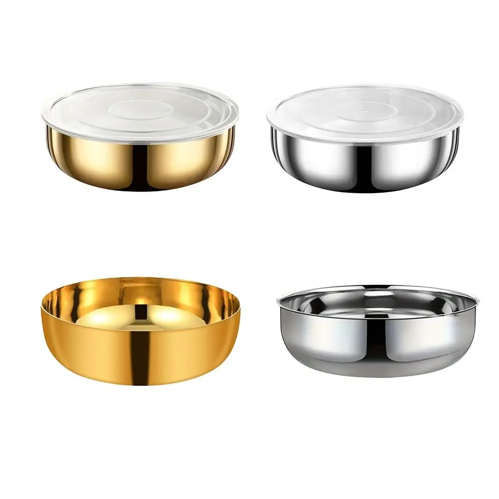 Stainless Steel Stainless Steel Mixing Bowl Large Capacity Large Size Mixing Bowl With Lid Heat Resistant Rustproof