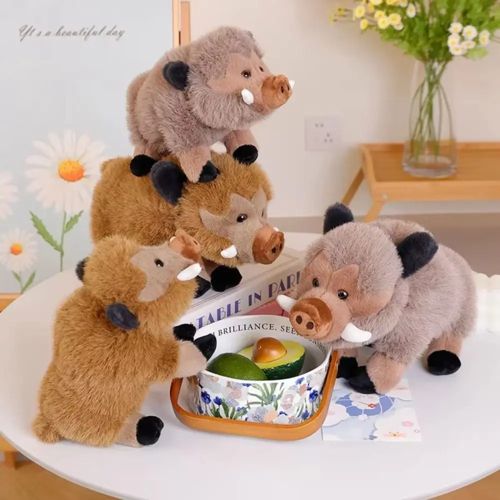 

Stuffed Animals Wild Boar Plush Toys Soft Pillows 25/30cm Mountain Pig Doll Cartoon Kawaii Eurasian Wild Boar Doll Birthday Gift