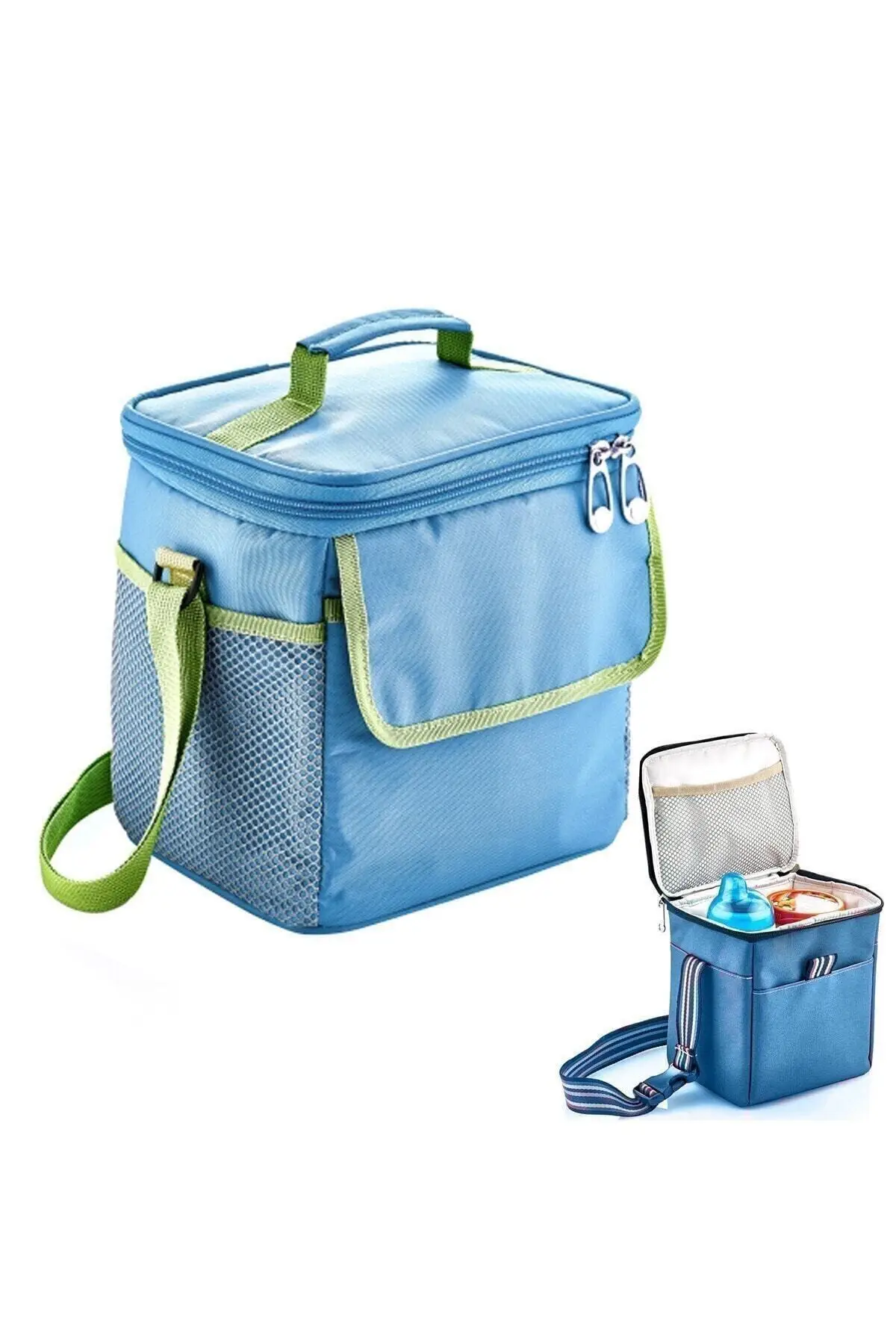 Baby Mama Storage Bag 3-4 Hours Cold-Hot Grippiness Featured, in Addition to breast Milk Food Storage Carrying case-Blue Color Thermos