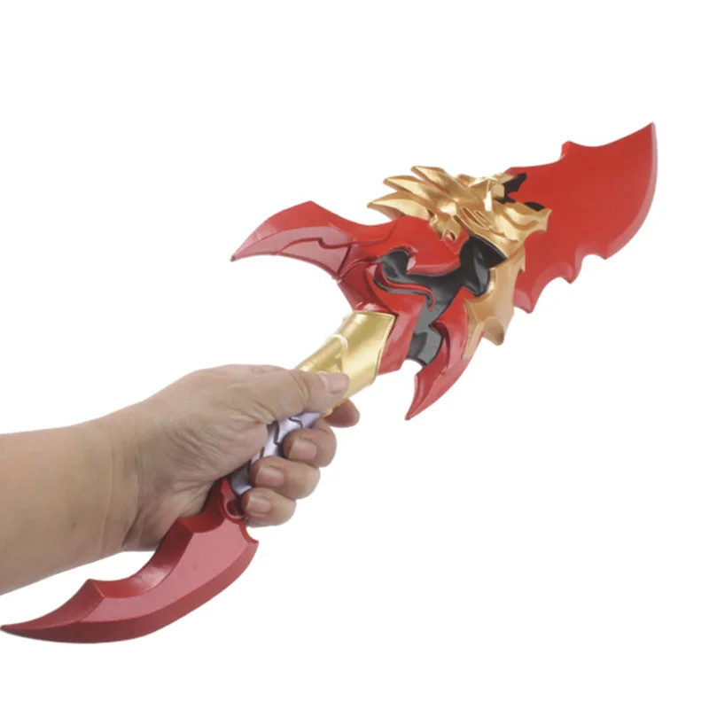 Nuovo modello Hot Mobile Game Solo Dress Up Armi Spada in legno Puntelli Cosplay Spade non affilate con cintura, regalo di Natale