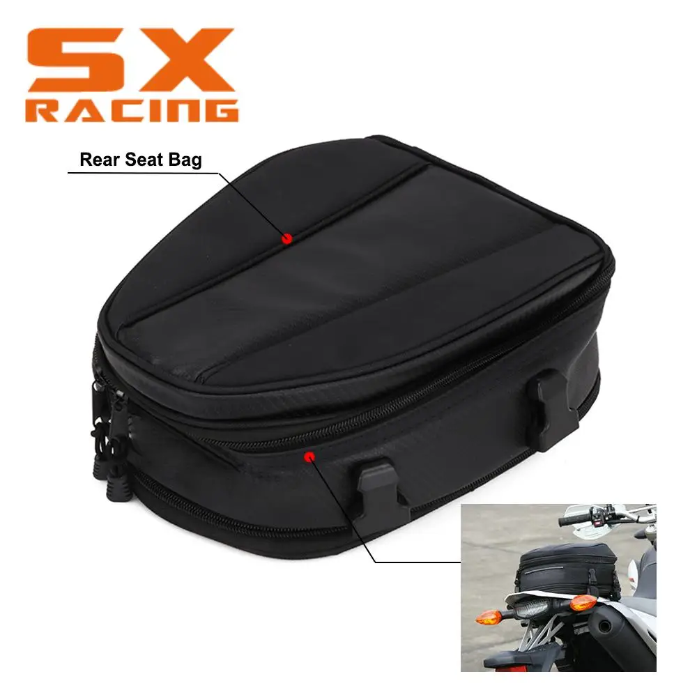 Waterproof Motorcycle Backpack Tail Bags Rear Seat Bag Motorbike Rear Rider Pack Scooter Sport Luggage