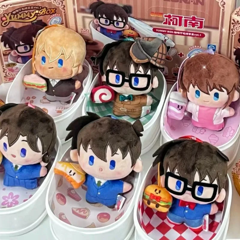 

Anime Detective Conan Cafe Plush Toys Bento Anime Figures Collectible Model Dolls Toys Kawaii Cartoon Holiday Birthday cute Gift