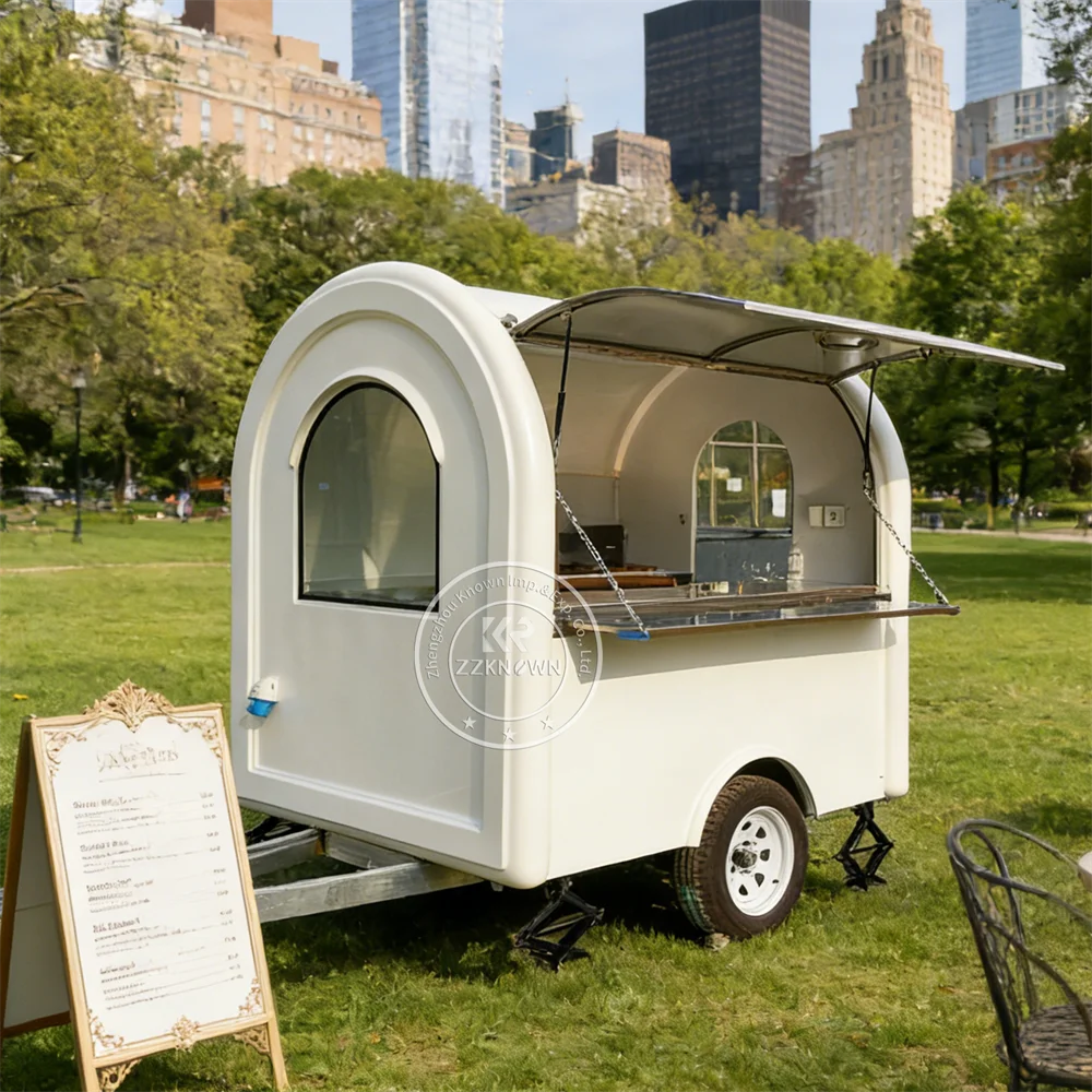 

Street Mobile Kitchen Food Cart Grills Mobile Kitchen BBQ Smoker Concession Food Trailer Coffee Food Truck Fully Equipped