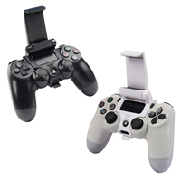 Black Adjustable Gamepad Mount Bracket For PS4 SLIM PRO Joystick Foldable Mobile Phone Stand Clip For PS4 Controller Grip Holder