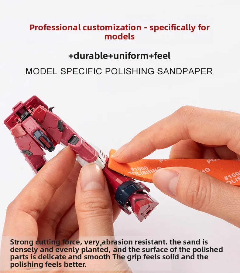 Hobby Grade Wet Dry Sanding Sheets Waterproof Abrasive Paper for Model Making Gate Removal Polishing DIY Craft Tool