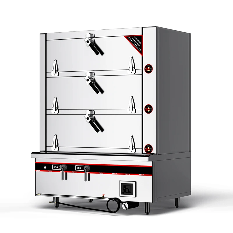Soup Warmer Rice Steamer Cabinet Industrial Gas Commercial Seafood Steamed Cabinet Steamers Stainless Steel
