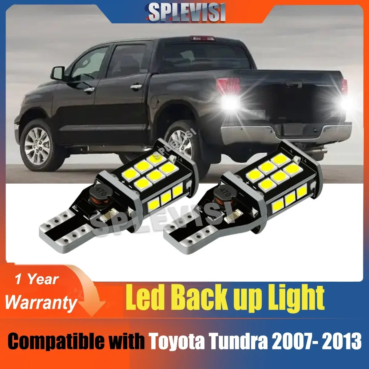 

2x Car Auto LED Light Reversing Light Upgrade Kit For Toyota Tundra 2007 2008 2009 2010 2011 2012 2013