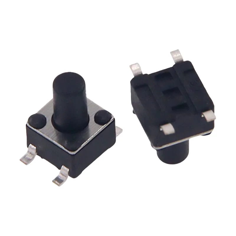 1000pcs 4.5*4.5mm Tactile Switch 4-pin SMT Vertical Small Button 4.5*4.5*3.8/4.5/6/7/8/9/10/11/12