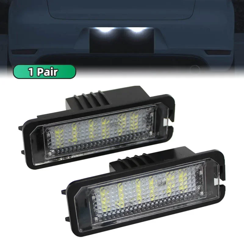 

For VW Passat B6 CC Eos Golf 4 5 6 7 MK7 Polo Superb Seat Leon Altea LED License Number Plate Light Lamp Car Lamp