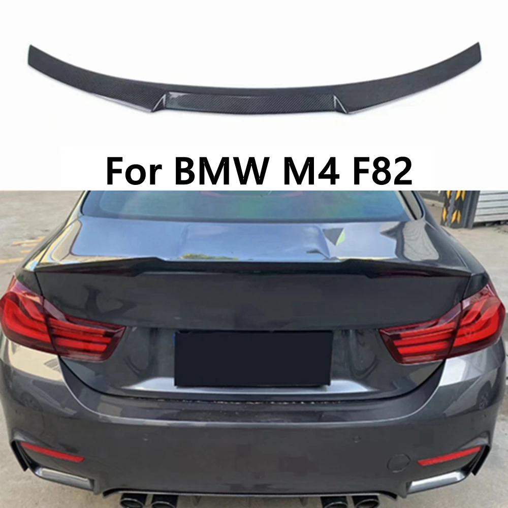 

For BMW M4 F82 M4 Style Carbon fiber Rear Spoiler Trunk wing 2014-2020 FRP Forged carbon