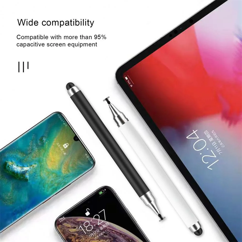 Universele 2-in-1 pen voor smartphone Pad Tablet Capacitief aanraakpotlood voor Android-telefoon Tekening Scherm Touch Pen