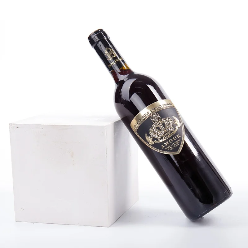 custom.Custom Durable Senior Embossed Logo Self-Adhesive Metal/Aluminum Wine Bottles Label