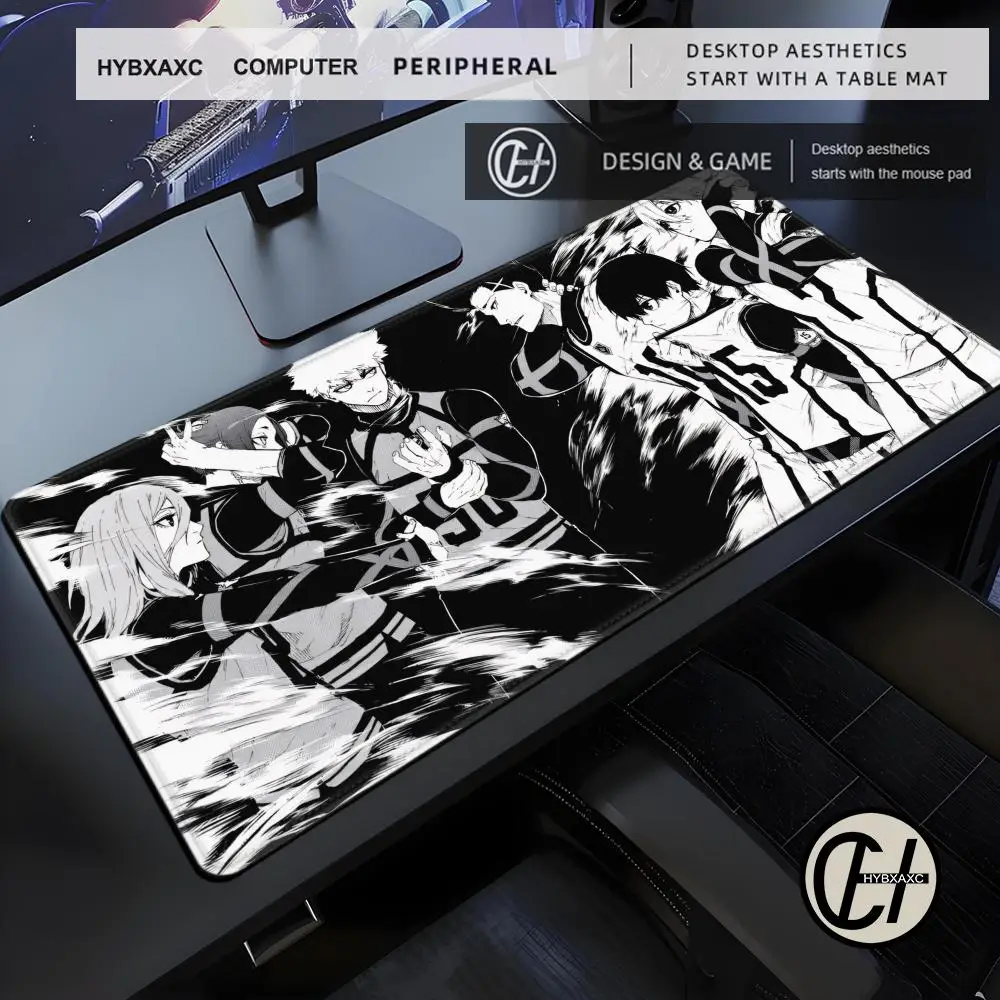 HD Printing Blue Lock Game Mouse Pad XXL Large Size Rubber Mousepad for PC Gamer Desktop Decoration Office Mouse Mat Deskmat Rug