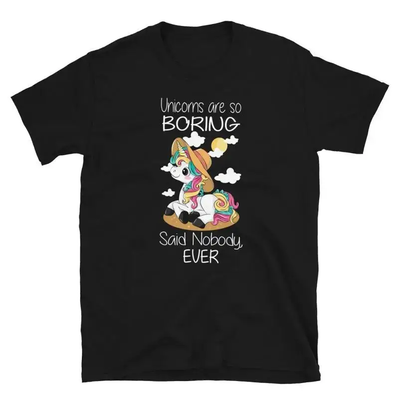 Unicorns Not Boring Pretty Cute Fantasy Gift TShirt